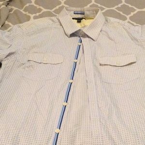 Men’s BR casual cotton short sleeve woven shirt